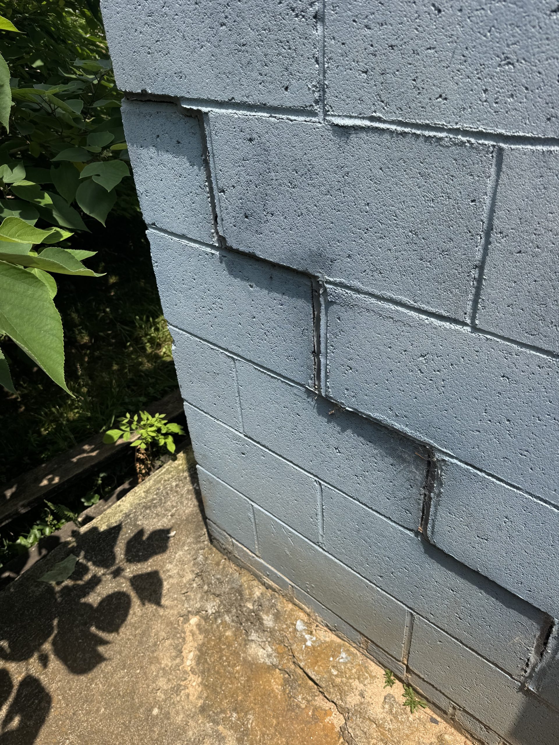 stair step crack repair visualization USR